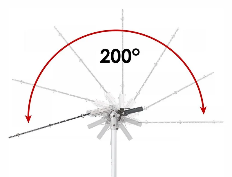 Elektrische Teleskop Gartenschere Hecke Schere Heckenschere 1200W 40cm