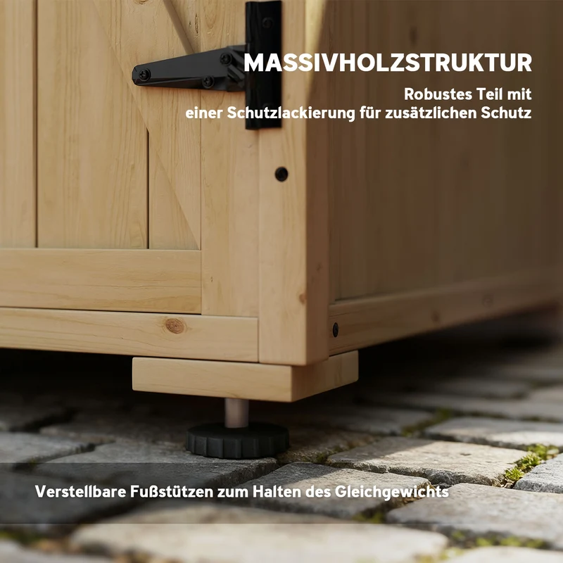 Aufbewahrungsbox Gartenschrank Gartenregal Gartenbox Kissenbox 77x88x90cm
