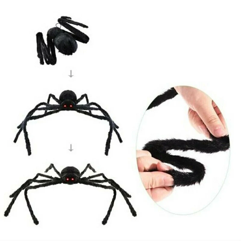 Halloween 200cm Riesen Spinne Tarantula Plüsch Dekoration