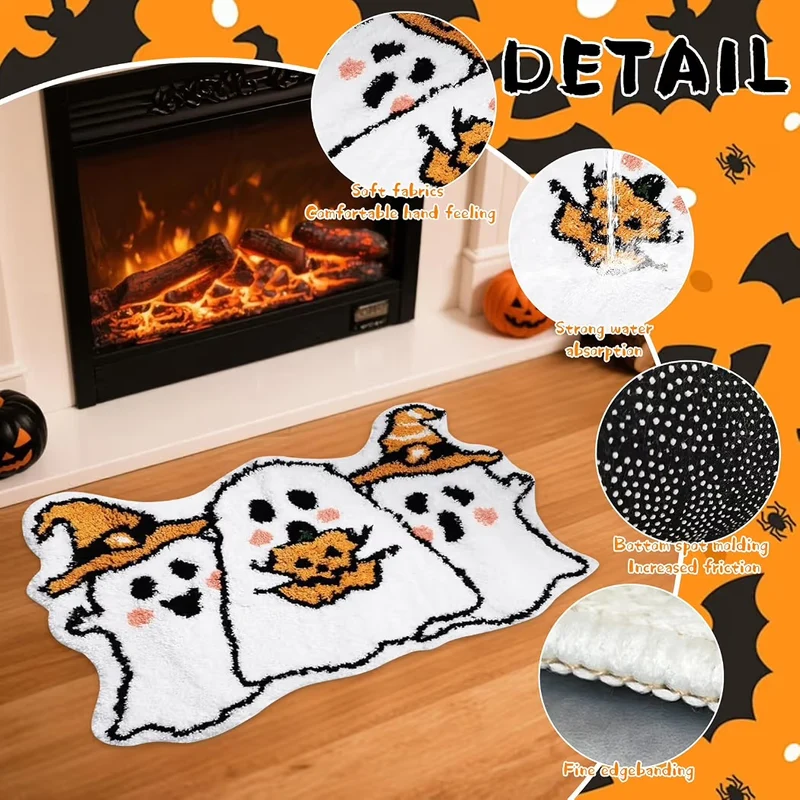Halloween Deko Geist Fußmatte Teppich Bodenmatte Dekoration