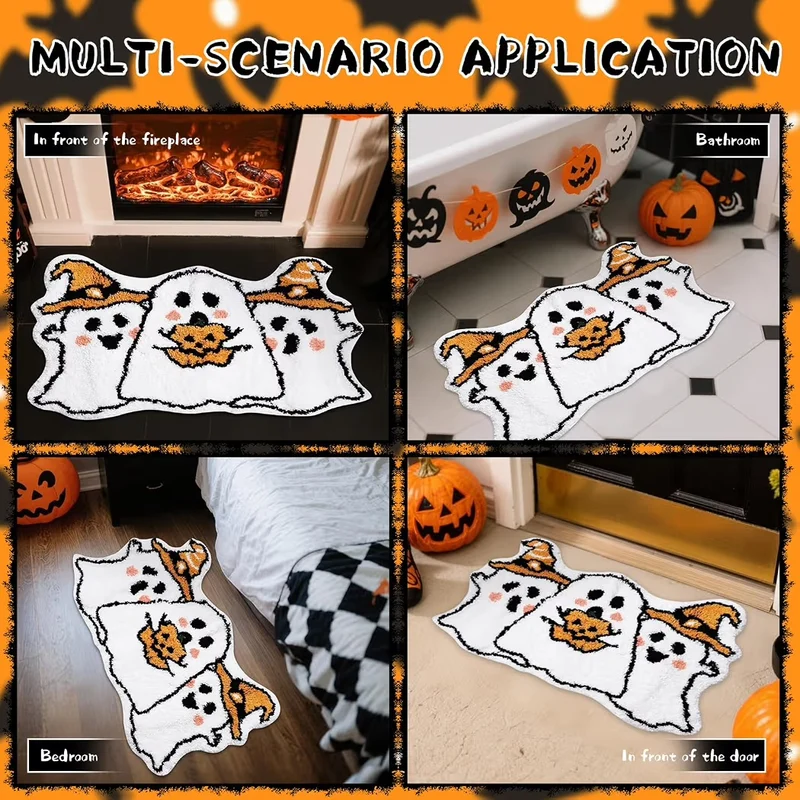 Halloween Deko Geist Fußmatte Teppich Bodenmatte Dekoration