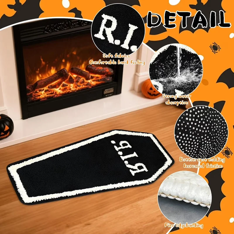 Halloween Grabstein Dekoration Fußmatte Bodenmatte Teppich