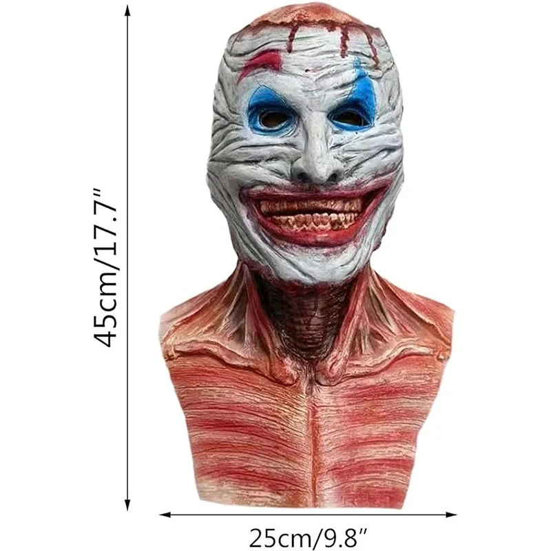 Halloween Maske Horror Clown Zombie Doppelschicht Cosplay