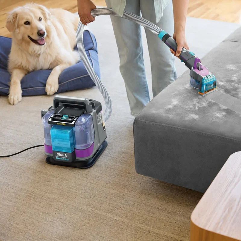 Shark StainStriker HairPro Pet Stain & Spot Staubsauger - Dark Silber & Force Fuscia | PX250UKT