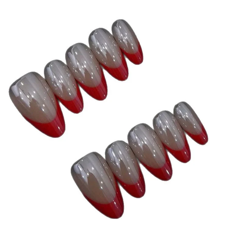 Trendige Gradient Stiletto Presse-Nägel