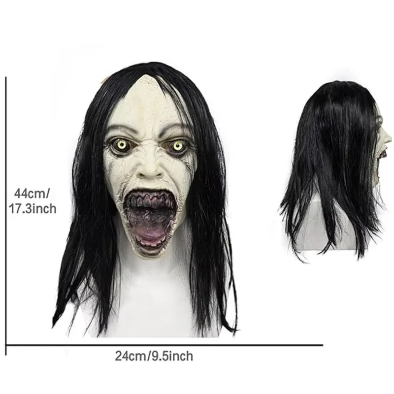 Halloween Horror Maske Frau Kostüm Geistermaske