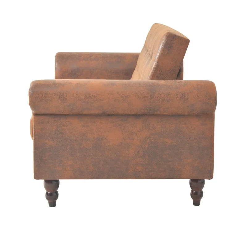 2-Sitzer Schlafsofa Sofa Kunstwildleder Bettsofa 196x82cm