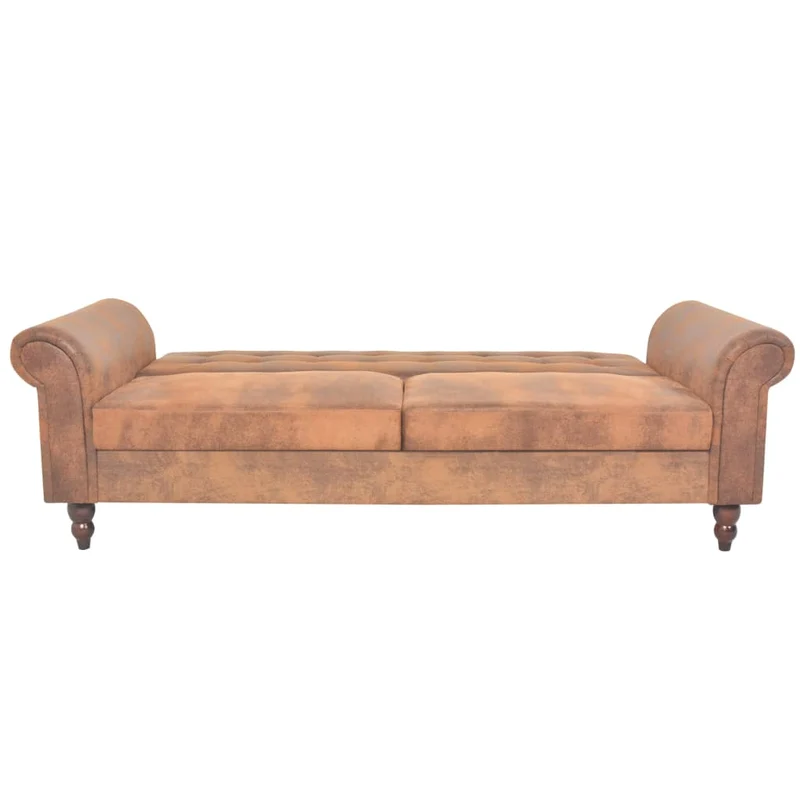 2-Sitzer Schlafsofa Sofa Kunstwildleder Bettsofa 196x82cm