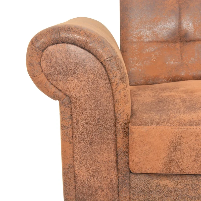 2-Sitzer Schlafsofa Sofa Kunstwildleder Bettsofa 196x82cm