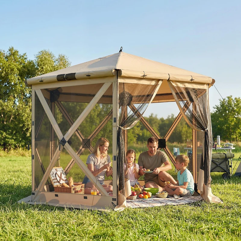 Faltpavillon 300x260x221cm Pop-Up Pavillon Gartenzelt Partyzelt