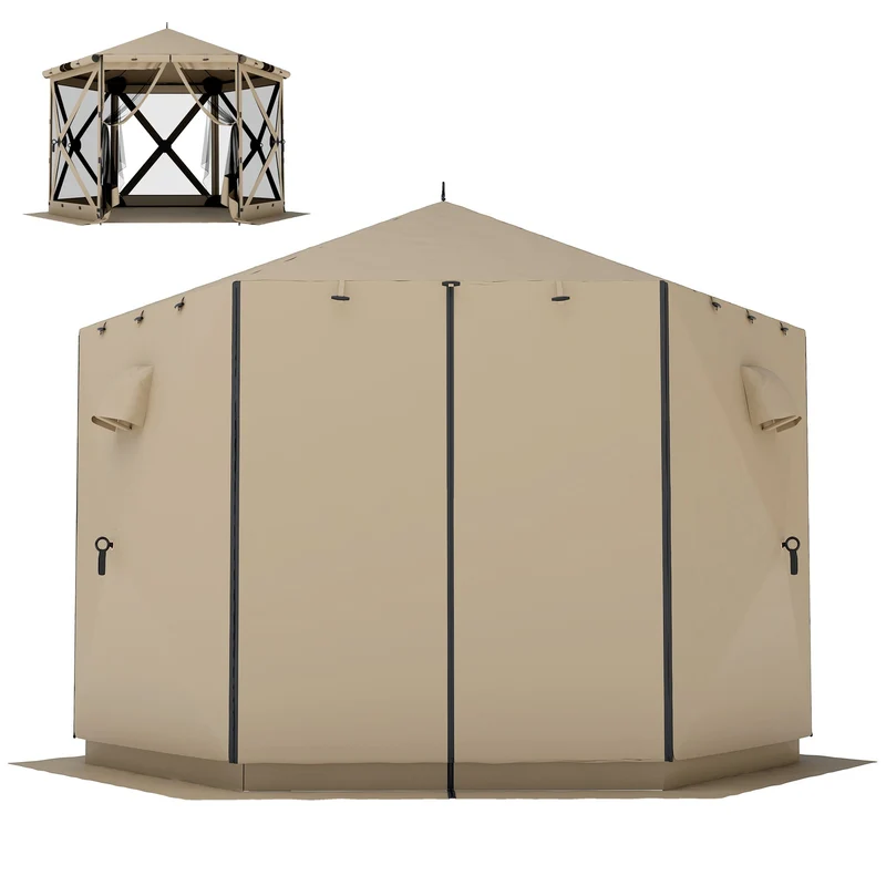 Faltpavillon 300x260x221cm Pop-Up Pavillon Gartenzelt Partyzelt