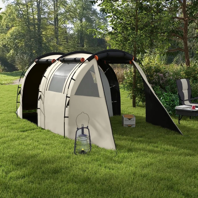Tunnelzelt Campingzelt für 5 Personen Garten Zelt Campen Outdoor