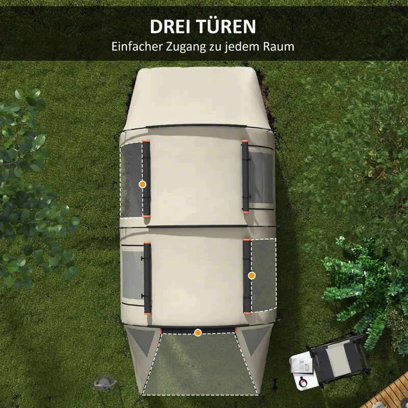 Tunnelzelt Campingzelt für 5 Personen Garten Zelt Campen Outdoor