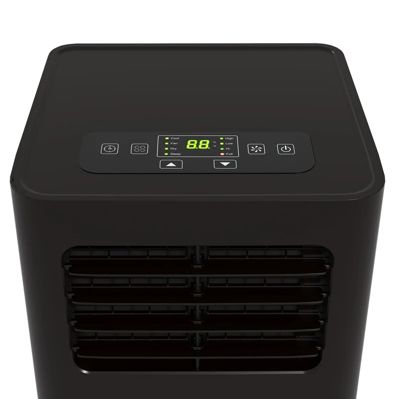 8000 BTU Mobile Air Conditioner, 345 Sq. Ft., AC Unit with Dehumidifier, Sleep, 24H Timer On/Off, Window Kit, Black