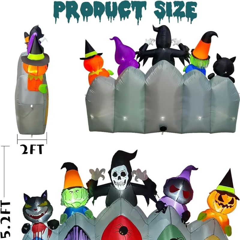 Aufblasbare Halloween Dekoration Dekowand Wand