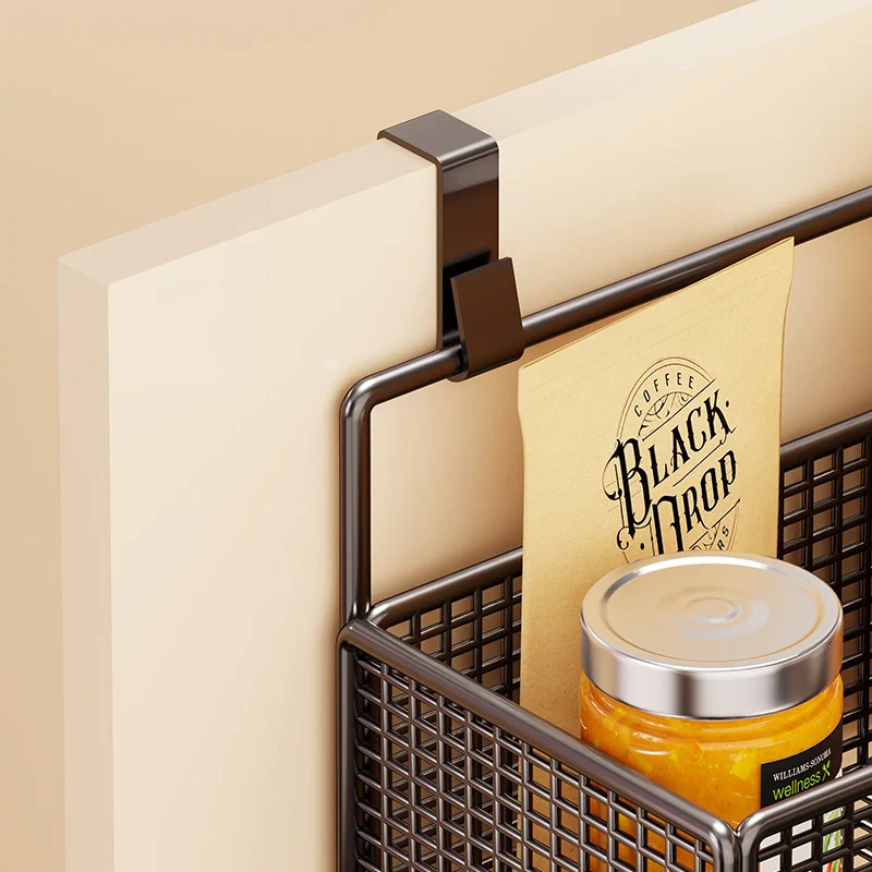 Über-Schrank Drei-Ebenen Mesh Hängende Vorratsorganizer mit abnehmbaren Körben