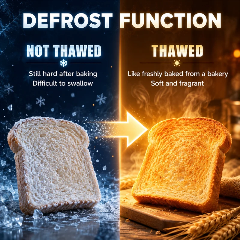 4-Slice Toaster with 7-Level Browning, Reheat/Defrost/Cancel in Dark Blue