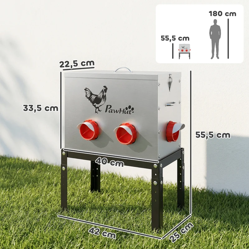 Futterautomat Hühnerfutter Automat Futtermaschine Geflügel Hühner 18kg