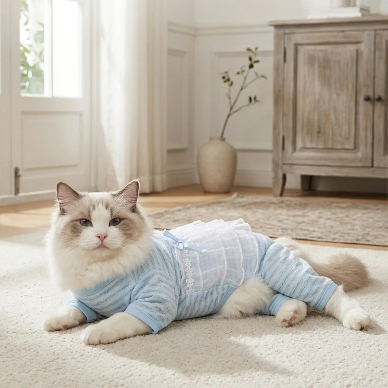 Haustier-Bauchschutz-Shirt, atmungsaktiv, Frühling und Sommer