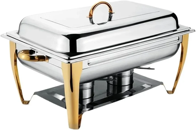 Produkt Hotelrestaurant Buffet Großes Fassungsvermögen 11 Liter Gold Hot Pot Edelstahl Gute WäRmespeicherung