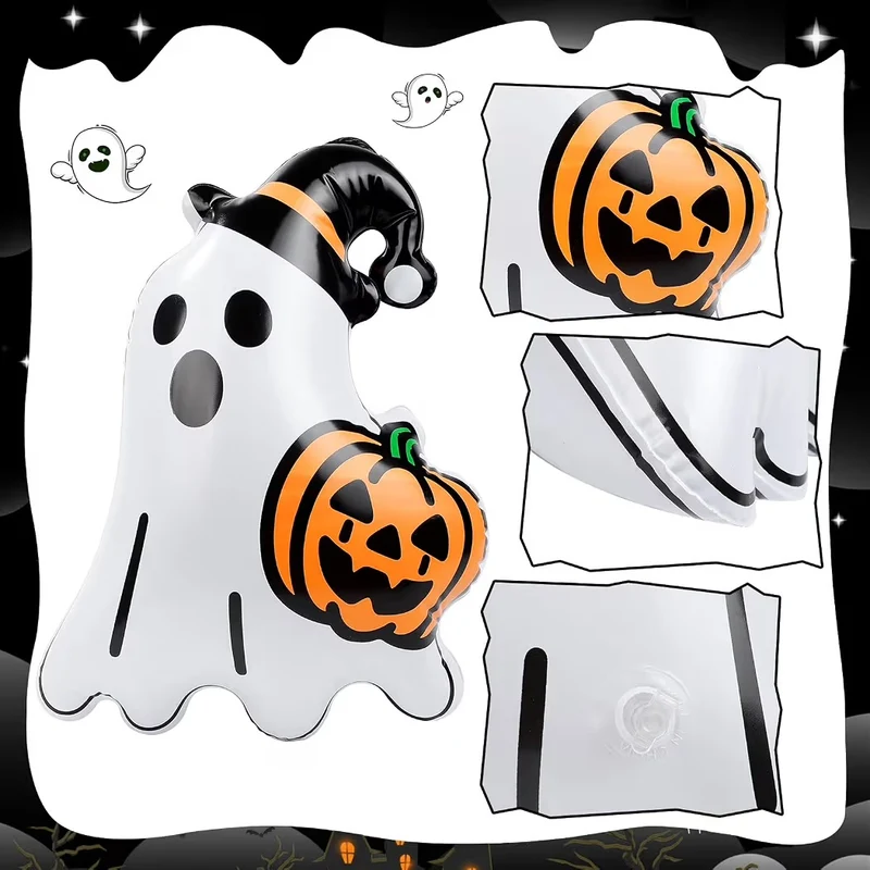 12x Halloween Deko Geister Aufblasbar Dekoration Partydeko