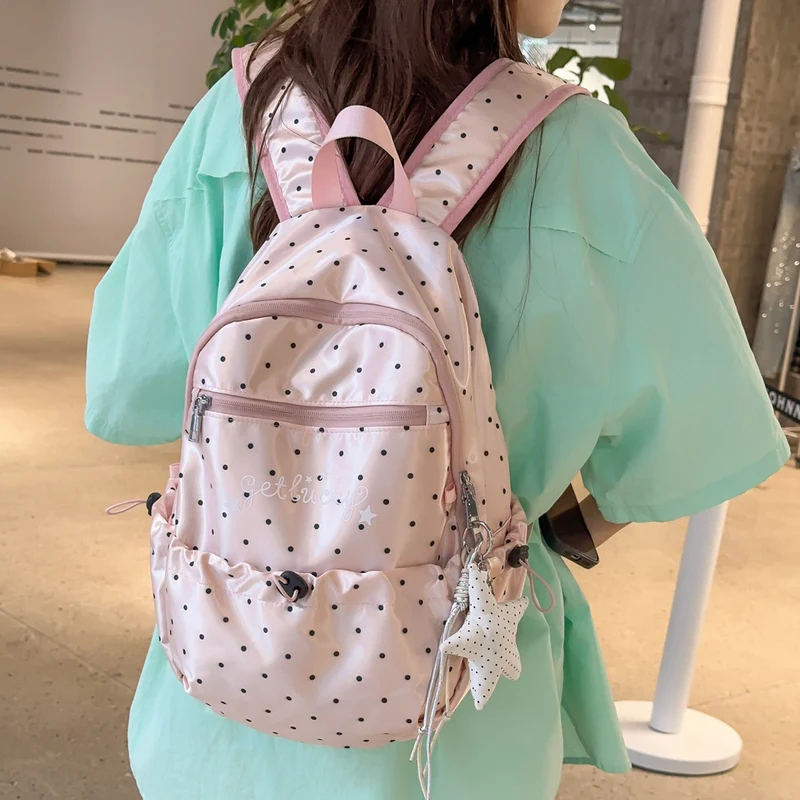 Leichte Rucksack mit Punkten Muster Karnz