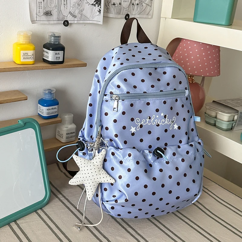 Leichte Rucksack mit Punkten Muster Karnz