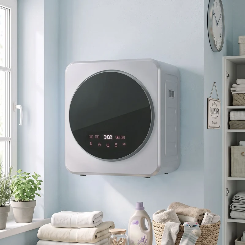 Compact vented tumble dryer with 4kg wet 2.5kg dry capacity, 800W timer, Silver