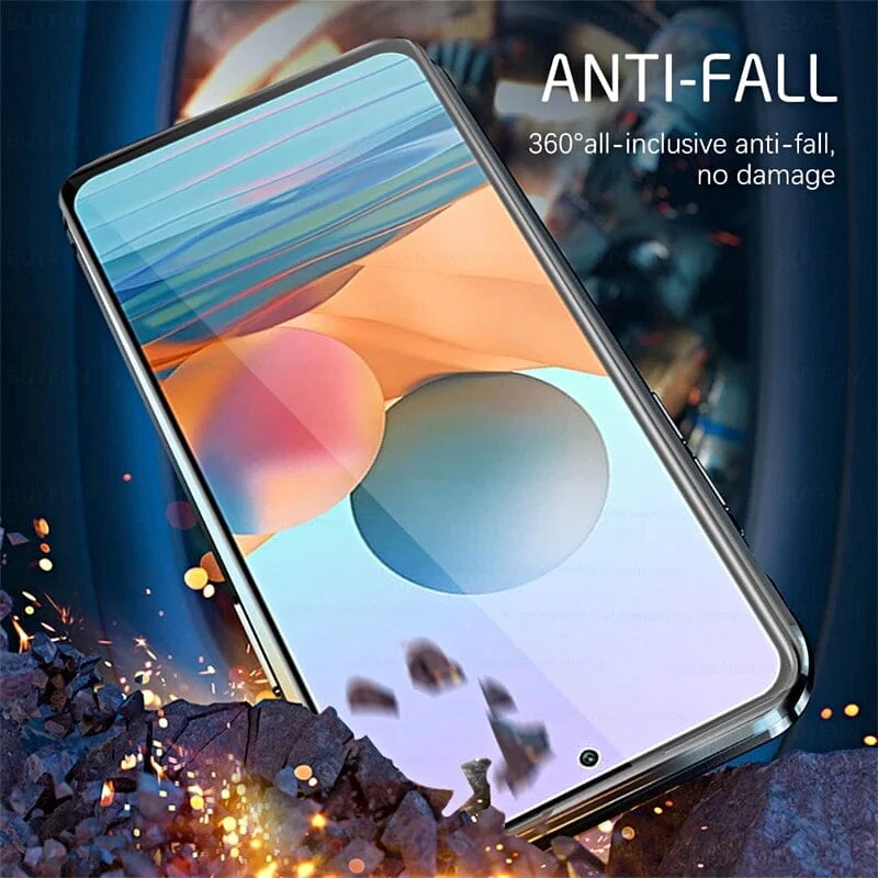 Skanto | Magnetische doppelseitige Handyhülle aus gehärtetem Glas für Samsung