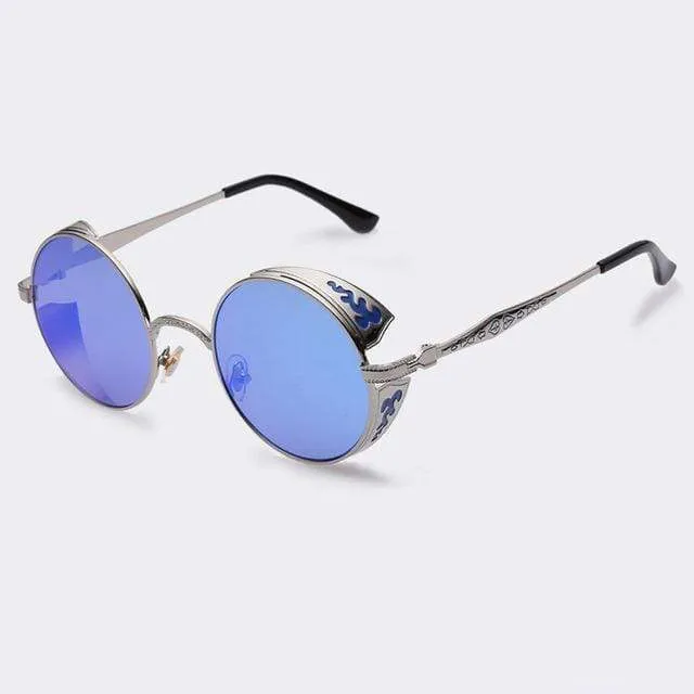 Skanto | Steampunk Vintage Runde Sonnenbrille Limited Edition