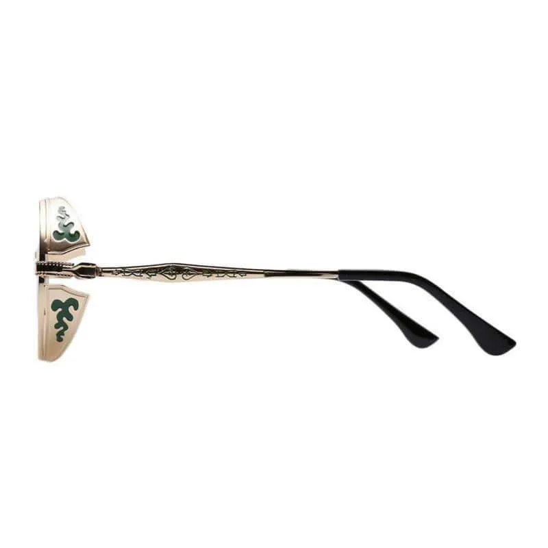 Skanto | Steampunk Vintage Runde Sonnenbrille Limited Edition