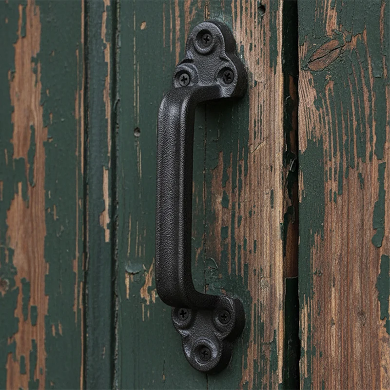 Gusseisen-Türgriff im Vintage-Stil