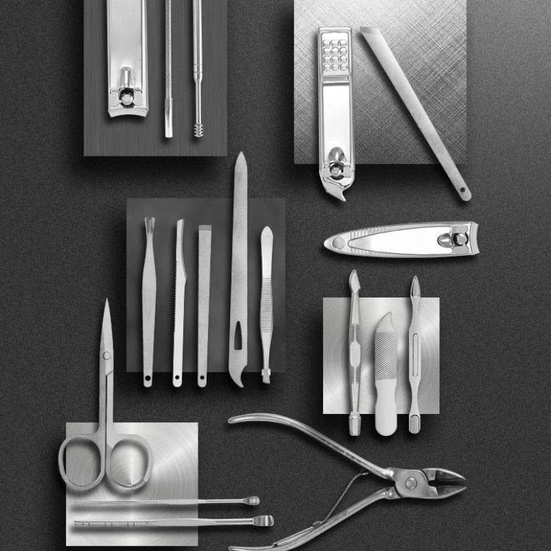Skanto | 19-in-1 Edelstahl Maniküre-Set Nagelknipser-Kit