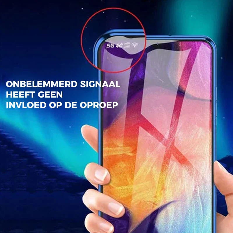 Skanto | Magnetische Handyhülle aus gehärtetem Glas mit zwei Seiten für Samsung