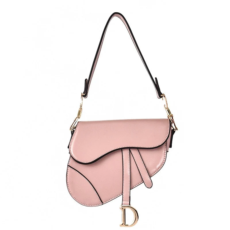 Skanto | Luxuriöse Damen-Umhängetasche - Exklusives PU - Leder-Satteltasche