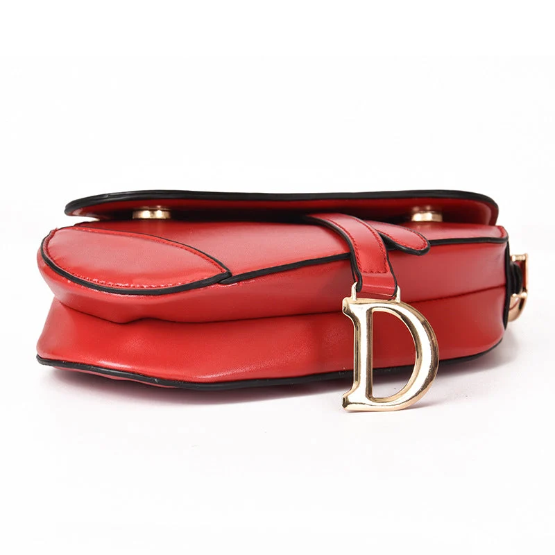 Skanto | Luxuriöse Damen-Umhängetasche - Exklusives PU - Leder-Satteltasche