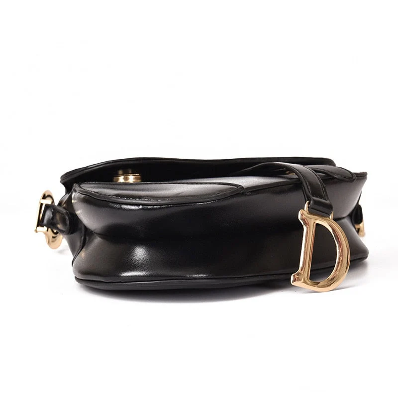 Skanto | Luxuriöse Damen-Umhängetasche - Exklusives PU - Leder-Satteltasche