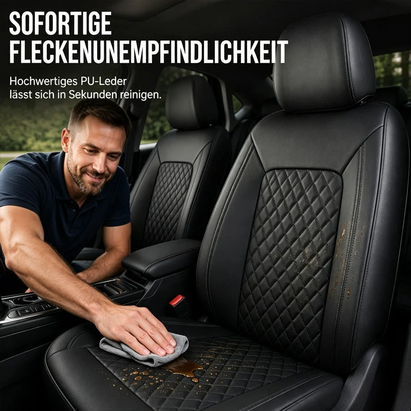 Universelles Autositzbezug-Set aus PU-Leder