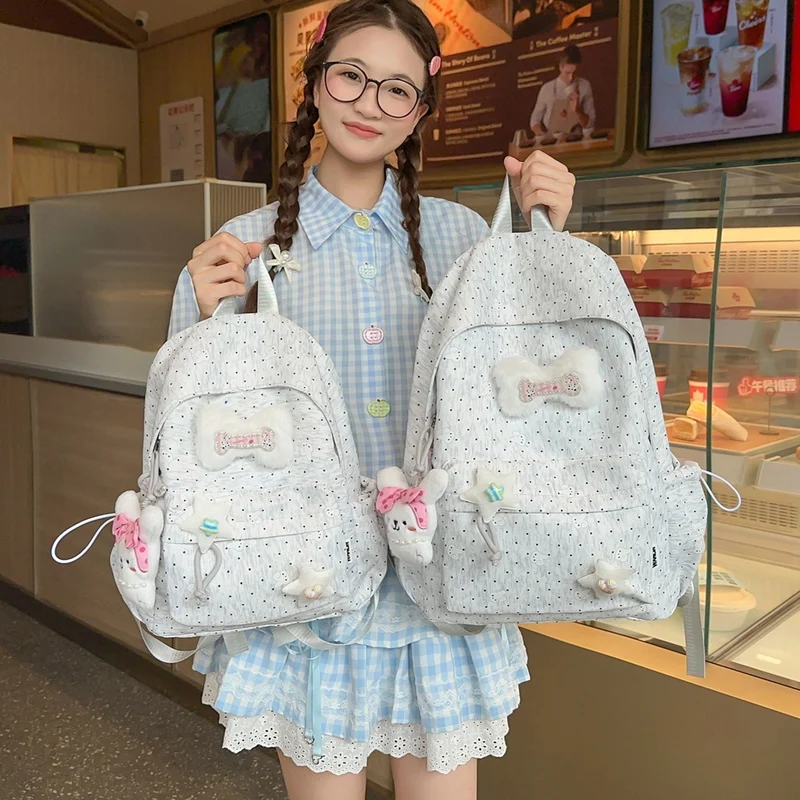 Leichte Polka Dot Freizeit-Rucksack Karnz