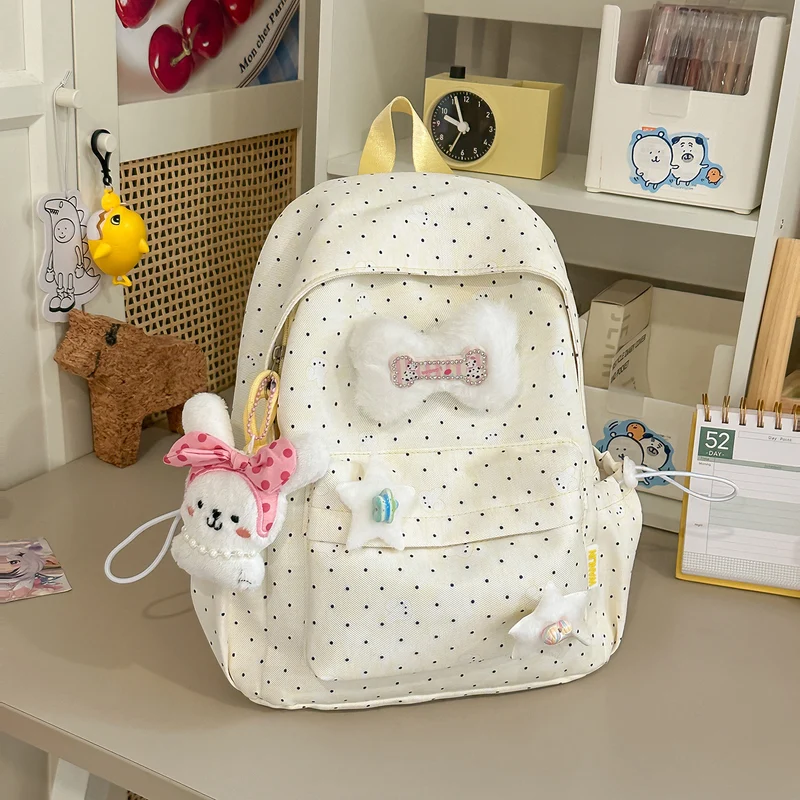 Leichte Polka Dot Freizeit-Rucksack Karnz