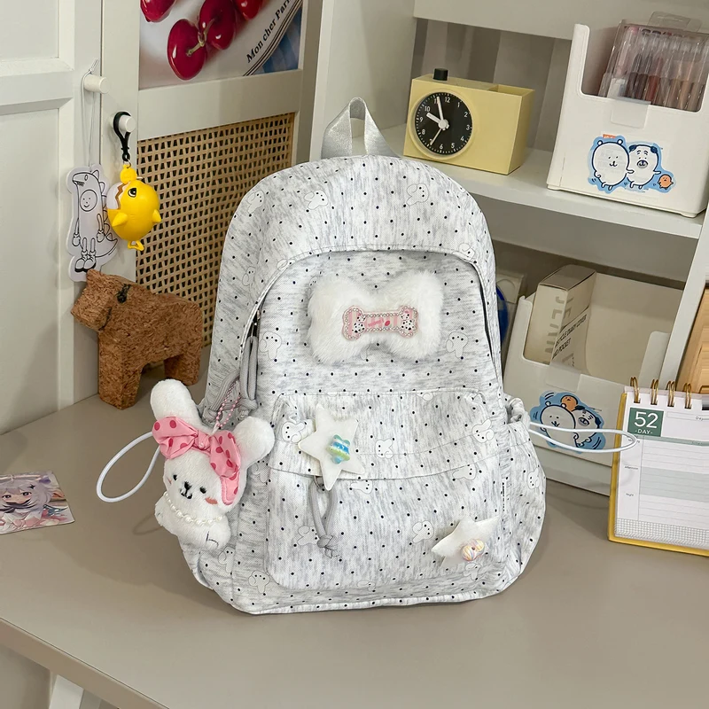 Leichte Polka Dot Freizeit-Rucksack Karnz