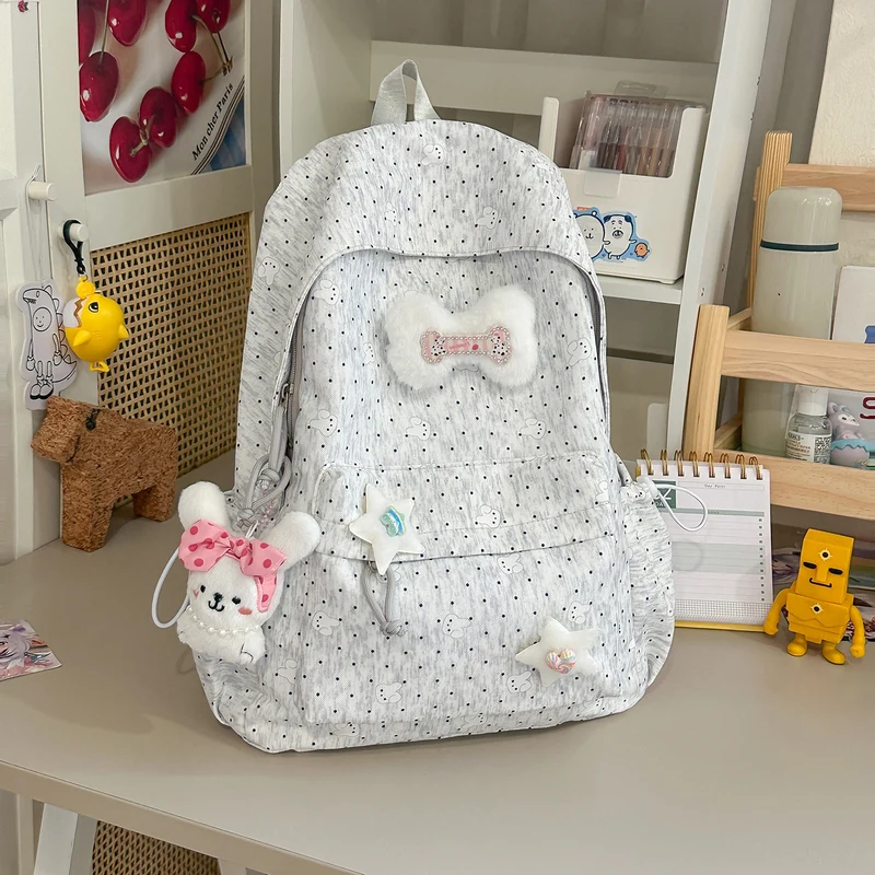 Leichte Polka Dot Freizeit-Rucksack Karnz