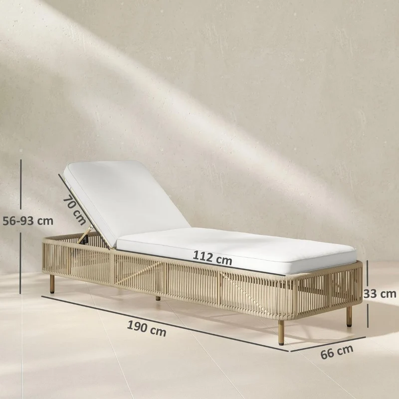 Poly Rattan Sonnenliege Gartenliege Auflage Sonnenliege Garten