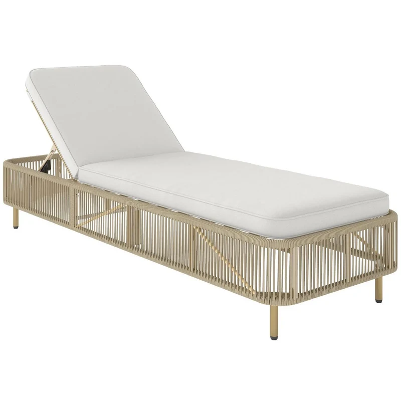 Poly Rattan Sonnenliege Gartenliege Auflage Sonnenliege Garten