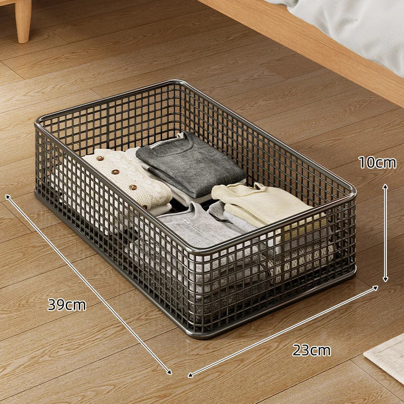Großer Metallgitter-Aufbewahrungskorb für den Unterbettbereich