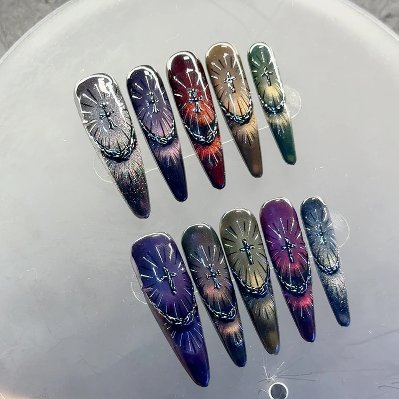 Dekorative Gel-Nagelkunst