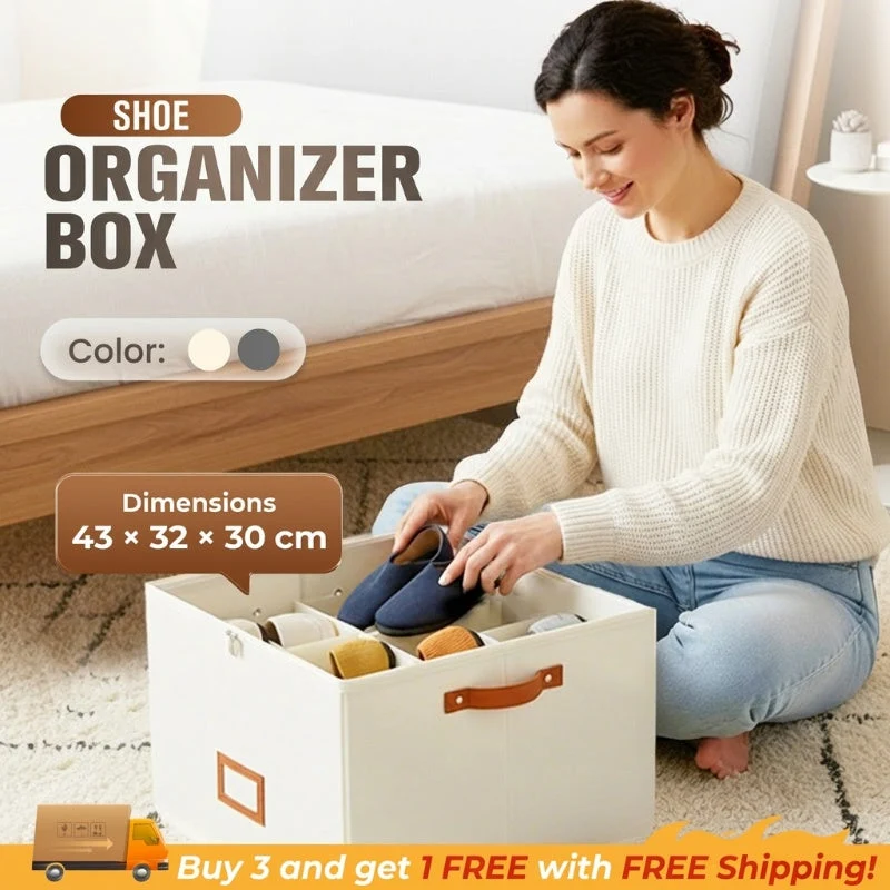 ⏰🔥 50 % RABATT FÜR BEGRENZTE ZEIT! 👟 Schuh-Aufbewahrungsbox aus Stoff: zusammenklappbar, geräumig, staubdicht und atmungsaktiv – ideal für Kleiderschränke und Schlafzimmer 🧺✨