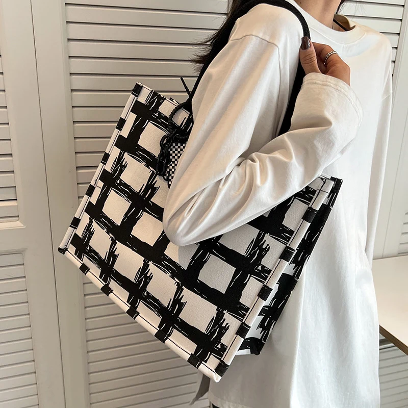Stylische Canvas-Shopper Tasche