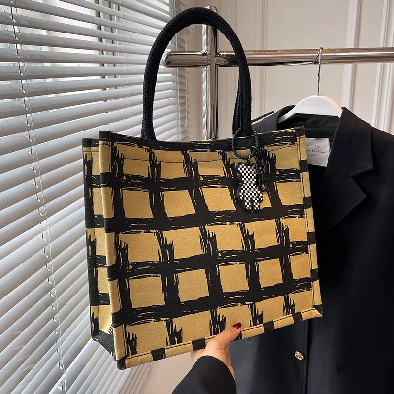 Stylische Canvas-Shopper Tasche