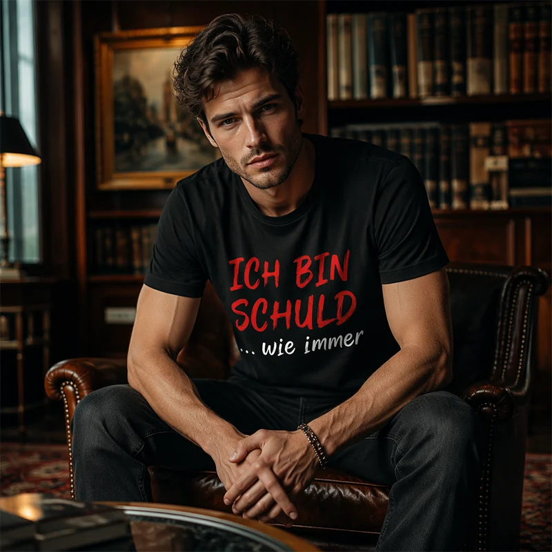 👕 50% RABATT! Witziges Slogan-T-Shirt für Herren – Kurzarm, Rundhalsausschnitt & weicher Baumwolle – Perfekt für entspannte & lustige Momente im Alltag 😄